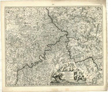Map, Archiepiscopatus et electoratus Trevirensis, Frederick de Wit (1610-1698), Copperplate print