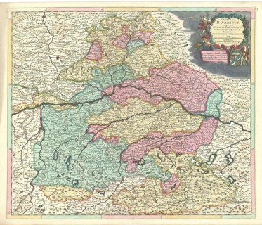 Map, Circulus Bavaricus in quo sunt ducatus electoratus et palatinatus Bavariae Neoburgi