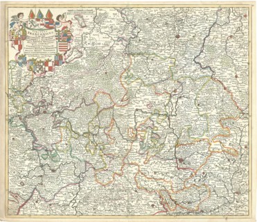 Map, Theodorus Danckerts (1663-1727), Copperplate print