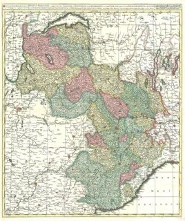 Map, Status Sabaudiae, Gerhard Valk (-1726), Copperplate print