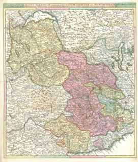 Map, Status Sabaudici, tabulam in ducatum Sabaudiae, et Montisferrati principatum Pedemontii,