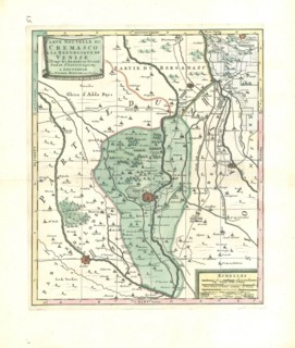 Map, Carte nouvelle du Cremasco a la republique de Venise, Nicolas Sanson (1600-1667), Copperplate