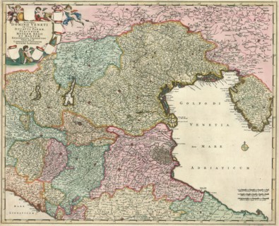 Map, Accuratissima dominii Veneti in Italia, ducatus Parmae, Placentiae Modenae regii et Mantuae