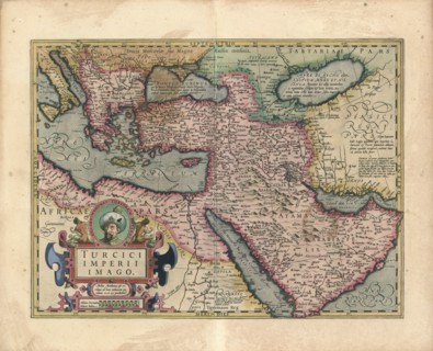 Map, Turcici Imperii imago, Copperplate print
