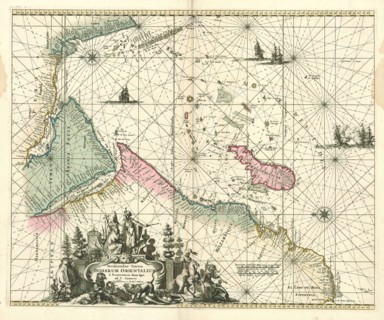 Map, Occidentalior tractus Indiarum Orientalium à Promontorio Bonae Spei ad C. Comorin, Copperplate