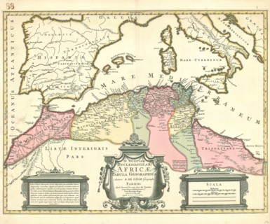 Map, In notitiam ecclesiasticam Africae tabula geographica, Guillaume Delisle (1675-1726),