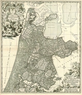 Map, Kennemaria et Westfrisia vulgo et vernaculé Noord-Holland tam in minores quam praecipuas