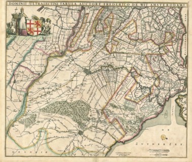 Map, Dominii Ultraiectini tabula, Frederick de Wit (1630-1706), Copperplate print