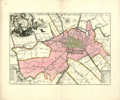 Map, Ultrajecti ejusdemque territorii delineatio geometrica, C. Specht (fl. 1695-1726), Copperplate