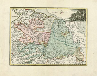 Map, De provincie van Utrecht, Copperplate print