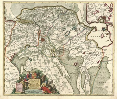 Map, Corectissima nec non novissima dominii et provinciae Groningae et Omlandiae tabula, Frederick