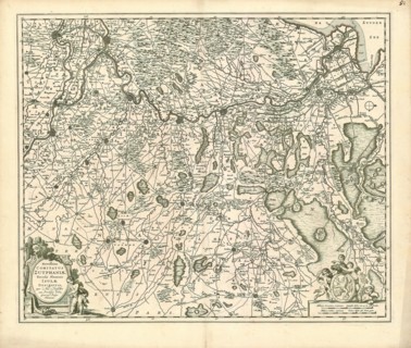 Map, Novissima Comitatus Zutphaniae totiusque fluminis Isulae descriptio, Nicolaes Jansz. Visscher