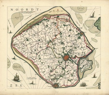 Map, [Walcheren, Claes Jansz. Visscher (1586/1587-1652), Copperplate print