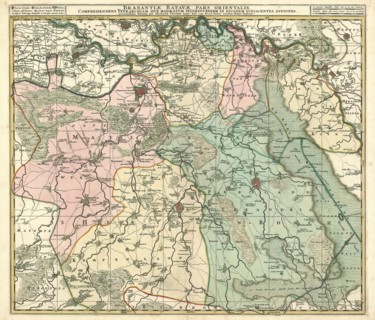 Map, Brabantiae Batavae pars orientalis, comprehendens tetrarchiam sive majoratum Sylvaeducensem in