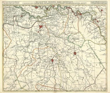 Map, Brabantiae Batavae pars orientalis, comprehendens tetrarchiam sive majoratum Sylvaeducensem in