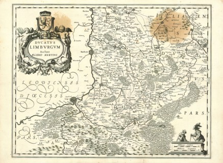Map, Dvcatvs Limbvrgvm, Aegidius Martini, Copperplate print