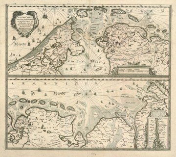 Map, Nieuwe caerte waerinne vertoont wordt de gantsche vaert van Amsterdam over de Watten tot de