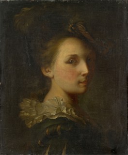 Young Girl in Spanish Costume (L'Espagnolette), oil on canvas, 43 x 35 cm, unsigned, Alexis Grimou,