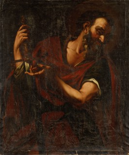 St. Paul in Half Figure, oil on canvas, 115 x 96 cm, unmarked, Johann Carl Loth, (Art (?) / style