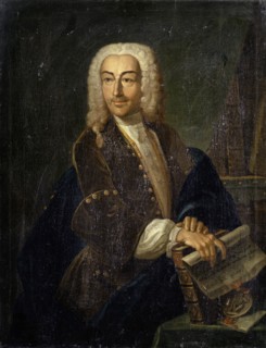 Portrait of the Hofrat Carl Friedrich Drollinger (1688-1742), oil on canvas, 81 x 63.5 cm, unmarked