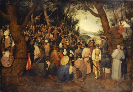 Homily of John the Baptist, c. 1598, oil on oak, 114.6 x 165.2 cm, unsigned, Jan Brueghel d. Ä.,