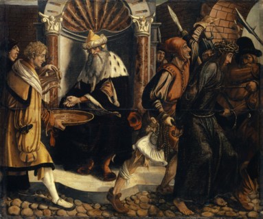Hand washing of Pilate, mixed media on canvas, 134 x 155 cm, not specified, Hans Herbst(er),