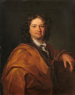 Portrait of an unknown artist, 1703, oil on canvas, 52 x 41 cm, signed and dated JRHuber pinxit, A.
