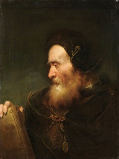 Portrait of a bearded old man with a book, oil on canvas, 59.5 x 44.5 cm, unsigned, Schweizerischer