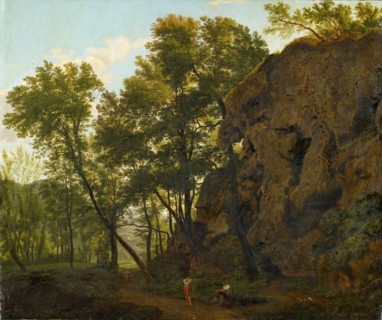 Landscape near Papinio, 1817, oil on canvas, 61.2 x 73 cm, Inscribed, signed and dated on the back