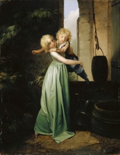 Frère et sœur, oil on canvas, 40.8 x 32.1 cm, signed lower right: L. Boilly, Louis Léopold Boilly,