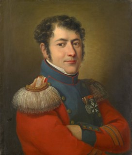 Portrait of the Staff Fuehrer Leonhard Miville-Keller, oil on canvas, 60.5 x 51.5 cm, unmarked,