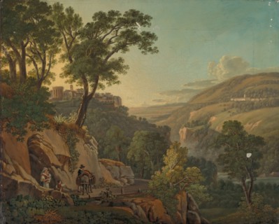 Landscape near Tivoli, oil on canvas, 48 x 58.3 cm, unmarked, Peter Birmann, Basel 1758–1844 Basel