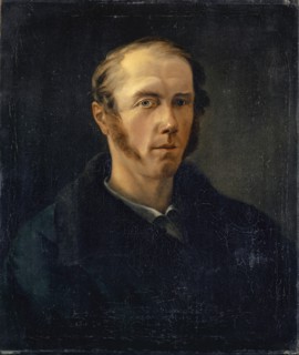 Self-portrait, c. 1824, oil on canvas, 58.5 x 50.5 cm, unsigned, Jakob Christoph Miville, Basel