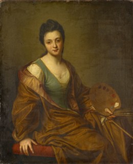 Portrait of Geneviève Blanchot as an Allegory of Painting, 1704, oil on canvas, 65 x 53 cm,