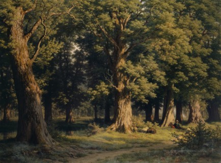 Group of trees near Lucerne, oil on canvas, 100 x 133.5 cm, signed lower left: R. Zünd, Robert
