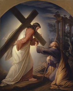 Domine, quo vadis?, [Lord, where are you going?], 1843, oil on canvas, 81.5 x 66.2 cm, monogrammed