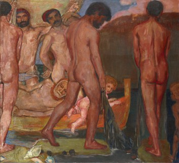 Fisherman of Sorrento, 1904, tempera on canvas, 76.5 x 84 cm, monogrammed and dated lower right: CB