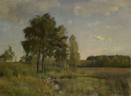 Marécage, oil on canvas, 48 x 64.5 cm, unmarked, Barthélemy Menn, Genf 1815–1893 Genf