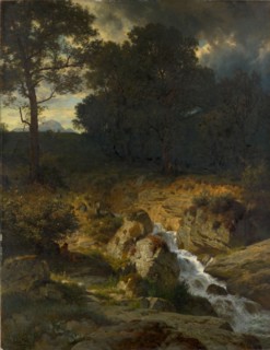 Ramsau bei Berchtesgaden, 1879, oil on canvas, 127 x 98 cm, signed and dated lower left: J. G.