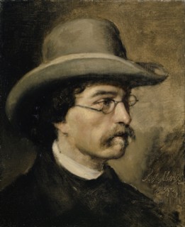 Portrait of the painter Theodor Deschwanden, 1853, oil on canvas, 46.5 x 38 cm, signed and dated