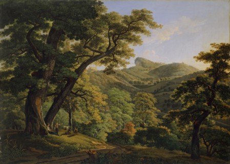 Neu-Schauenburg near Pratteln, 1813, oil on canvas, 67 x 93.5 cm, signed and dated lower left: P