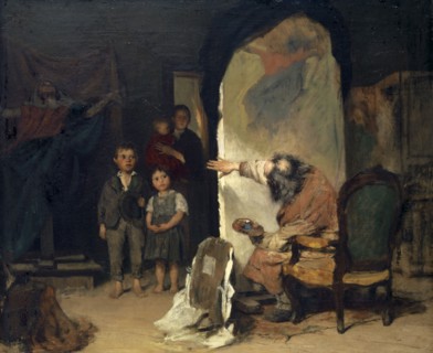 The Genre Painter, between 1866 and 1919, oil on canvas, 66.5 x 80 cm, unmarked, Theophil