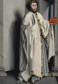 The hl., Bartholomew, c. 1435, mixed media on canvas laminated oak, 99.5 x 69.5 cm, unmarked., 1