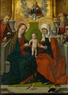 St. Anna was an associate of Joseph, Joachim, Godfather and the Holy Spirit, early 16th century,