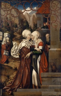 The Visitation, 1512, tempera on paneled softwood, 87 x 56 cm, unmarked, Hans Fries, Freiburg i. Ü.