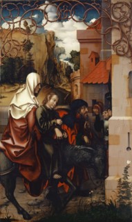 The Return from Egypt, 1512, tempera on panel-laminated softwood, 107.5 x 65 cm, unmarked, Hans