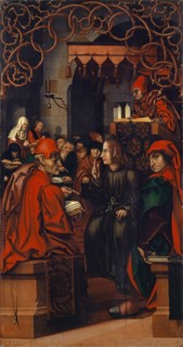 Twelve-year-old Jesus in the Temple, 1512, tempera on paneled softwood, 108.4 x 57.8 cm, unmarked,