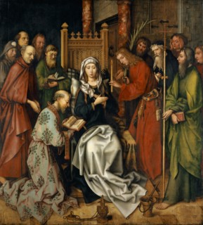 The Marian Death, 1501, mixed technique on fir wood, 167.5 x 151.5 cm, unmarked., In the upper