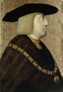 Portrait of Emperor Maximilian I, oil on linden wood, 46 x 32 cm, not marked, Meister von