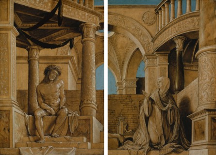 Christ in misery and the mourning Mary, c. 1518/20, oil on linden wood, each board: 29 x 19.5 cm x